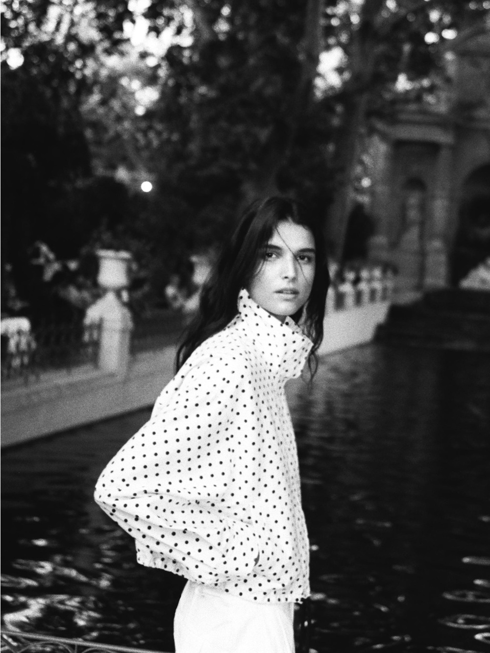 Zara Polkadot High Neck Jacket - Picture 5 of 14